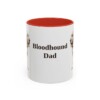 11oz Bloodhound Dog Dad Mug, Vintage Sketch Coffee Mug, Dog Dad Gift