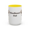 15oz Bloodhound Dog Dad Mug, Vintage Sketch Coffee Mug, Dog Dad Gift