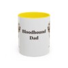 11oz Bloodhound Dog Dad Mug, Vintage Sketch Coffee Mug, Dog Dad Gift