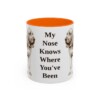 11oz Funny Bloodhound Mug, My Nose Knows Where You've Been, Vintage Dog Coffee Mug, Dog Lover Gift