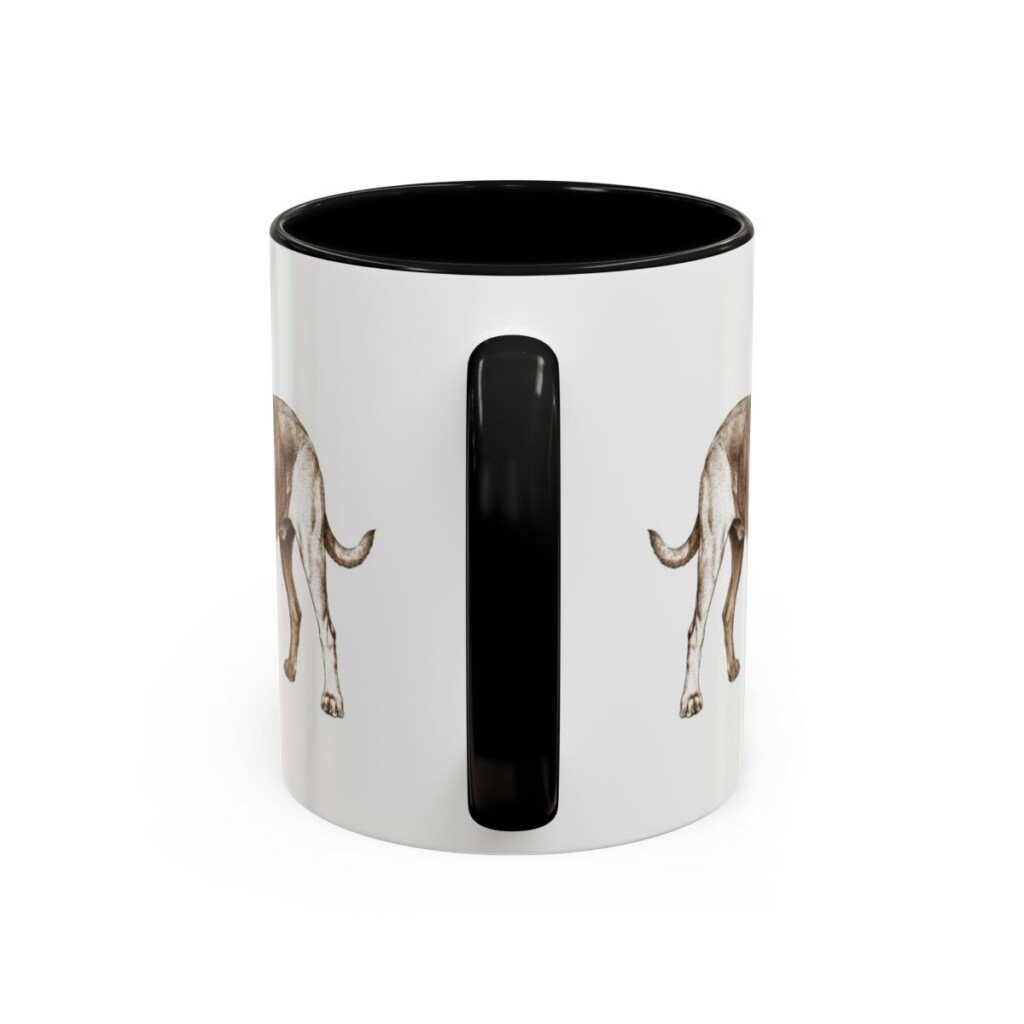 bloodhound-mug-latin-black-back-1 11oz Bloodhound Latin Mug, Bloodhound, Vintage Dog Coffee Mug, Dog Lover Gift