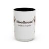 15oz Bloodhound Latin Mug, Bloodhound, Vintage Dog Coffee Mug, Dog Lover Gift