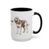 15oz Bloodhound Latin Mug, Bloodhound, Vintage Dog Coffee Mug, Dog Lover Gift