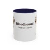 bloodhound-mug-latin-navy-1 11oz Bloodhound Latin Mug, Bloodhound, Vintage Dog Coffee Mug, Dog Lover Gift