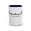 15oz Bloodhound Latin Mug, Bloodhound, Vintage Dog Coffee Mug, Dog Lover Gift