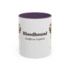 bloodhound-mug-latin-purple-1 11oz Bloodhound Latin Mug, Bloodhound, Vintage Dog Coffee Mug, Dog Lover Gift