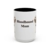bloodhound-mug-mom-black-front-3 15oz Bloodhound Dog Mom Mug, Vintage Sketch Coffee Mug, Dog Mom Gift