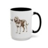 bloodhound-mug-mom-black-right-3 15oz Bloodhound Dog Mom Mug, Vintage Sketch Coffee Mug, Dog Mom Gift