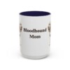 bloodhound-mug-mom-navy-3 15oz Bloodhound Dog Mom Mug, Vintage Sketch Coffee Mug, Dog Mom Gift