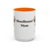 bloodhound-mug-mom-orange-3 15oz Bloodhound Dog Mom Mug, Vintage Sketch Coffee Mug, Dog Mom Gift