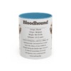 11oz Bloodhound Mug, Illustrated Dog Breed Facts Coffee Mug, Vintage Dog Keepsake Gift