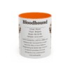 11oz Bloodhound Mug, Illustrated Dog Breed Facts Coffee Mug, Vintage Dog Keepsake Gift
