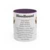 11oz Bloodhound Mug, Illustrated Dog Breed Facts Coffee Mug, Vintage Dog Keepsake Gift
