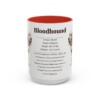bloodhound-mug-writeup-red-1 15oz Bloodhound Mug, Illustrated Dog Breed Facts Coffee Mug, Vintage Dog Keepsake Gift