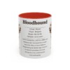 11oz Bloodhound Mug, Illustrated Dog Breed Facts Coffee Mug, Vintage Dog Keepsake Gift