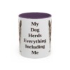 11oz Funny Blue Heeler Mug, My Dog Herds Everything Including Me, Vintage Dog Coffee Mug, Dog Lover Gift