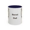 11oz Borzoi Dog Dad Mug, Vintage Sketch Coffee Mug, Dog Dad Gift