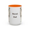 15oz Borzoi Dog Dad Mug, Vintage Sketch Coffee Mug, Dog Dad Gift