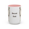 15oz Borzoi Dog Dad Mug, Vintage Sketch Coffee Mug, Dog Dad Gift