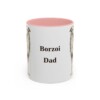 11oz Borzoi Dog Dad Mug, Vintage Sketch Coffee Mug, Dog Dad Gift