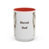 15oz Borzoi Dog Dad Mug, Vintage Sketch Coffee Mug, Dog Dad Gift
