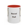 11oz Borzoi Dog Dad Mug, Vintage Sketch Coffee Mug, Dog Dad Gift