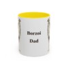 11oz Borzoi Dog Dad Mug, Vintage Sketch Coffee Mug, Dog Dad Gift