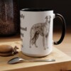 15oz Funny Borzoi Mug, Basically A Greyhound Having Trust Issues, Vintage Dog Coffee Mug, Dog Lover Gift