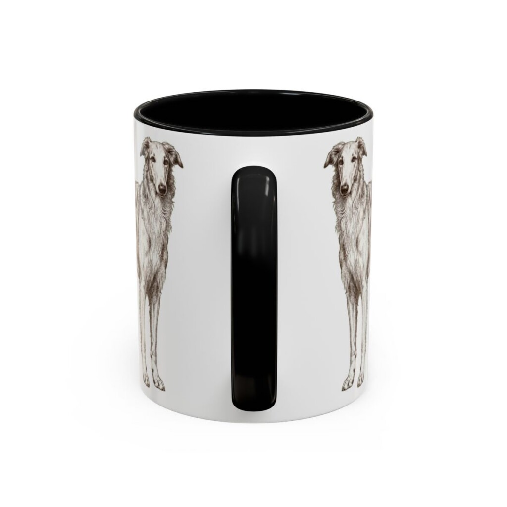 11oz Funny Borzoi Mug, Basically A Greyhound Having Trust Issues, Vintage Dog Coffee Mug, Dog Lover Gift