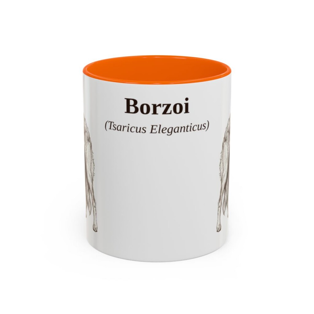 11oz Borzoi Latin Mug, Borzoi, Vintage Dog Coffee Mug, Dog Lover Gift