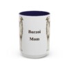 15oz Borzoi Dog Mom Mug, Vintage Sketch Coffee Mug, Dog Mom Gift