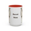 15oz Borzoi Dog Mom Mug, Vintage Sketch Coffee Mug, Dog Mom Gift