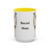 15oz Borzoi Dog Mom Mug, Vintage Sketch Coffee Mug, Dog Mom Gift