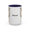 15oz Borzoi Mug, Vintage Dog Portrait Coffee Mug, Dog Lover Gift