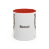 11oz Borzoi Mug, Vintage Dog Portrait Coffee Mug, Dog Lover Gift