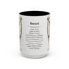 15oz Borzoi Mug, Illustrated Dog Breed Facts Coffee Mug, Vintage Dog Keepsake Gift