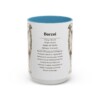 15oz Borzoi Mug, Illustrated Dog Breed Facts Coffee Mug, Vintage Dog Keepsake Gift