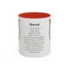 borzoi-mug-writeup-red-7 11oz Borzoi Mug, Illustrated Dog Breed Facts Coffee Mug, Vintage Dog Keepsake Gift