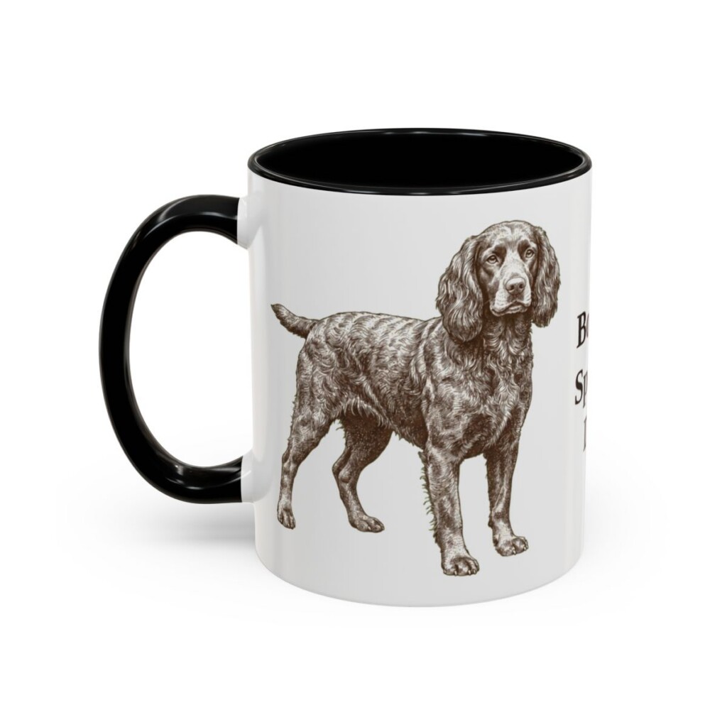11oz Boykin Spaniel Dog Dad Mug, Vintage Sketch Coffee Mug, Dog Dad Gift