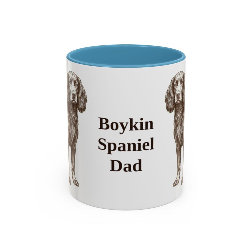 11oz Boykin Spaniel Dog Dad Mug, Vintage Sketch Coffee Mug, Dog Dad Gift