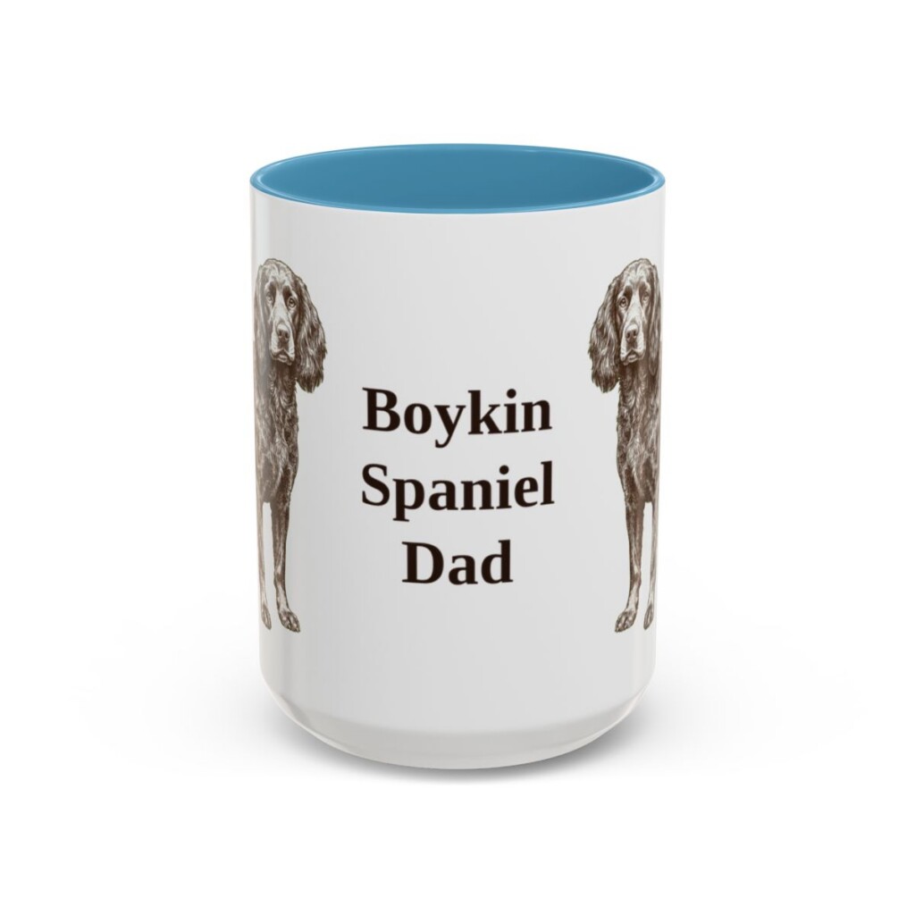 15oz Boykin Spaniel Dog Dad Mug, Vintage Sketch Coffee Mug, Dog Dad Gift
