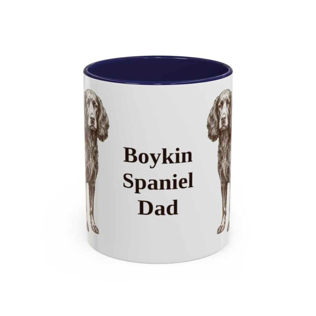 11oz Boykin Spaniel Dog Dad Mug, Vintage Sketch Coffee Mug, Dog Dad Gift