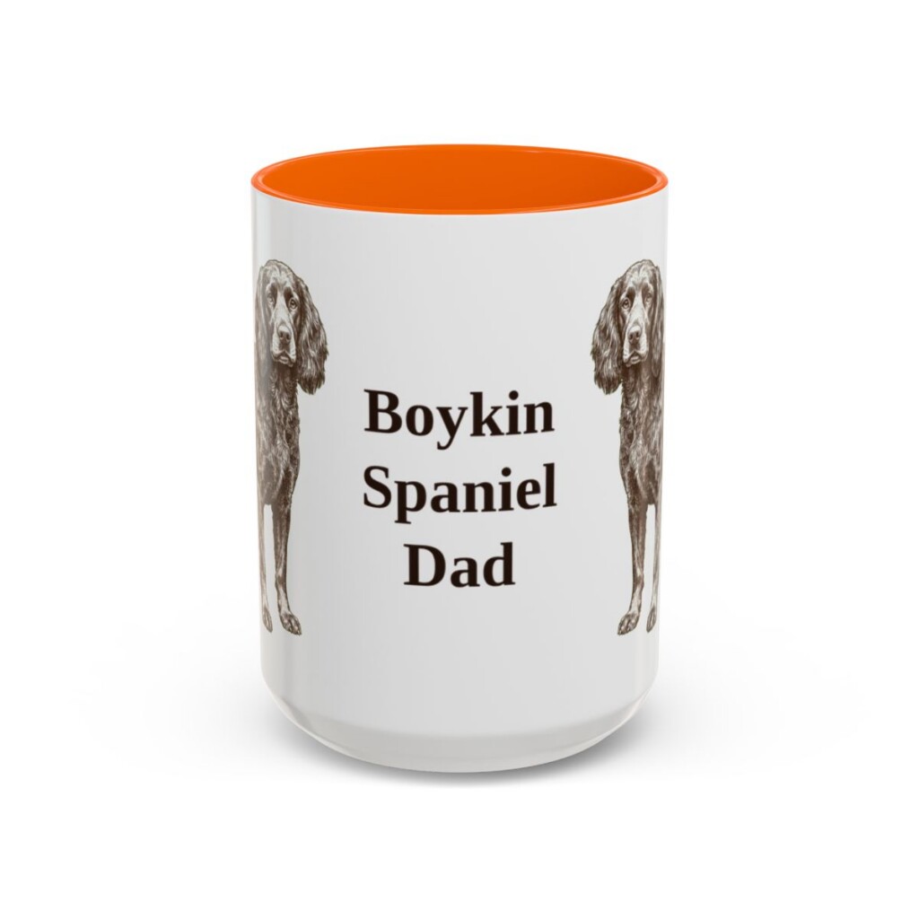 15oz Boykin Spaniel Dog Dad Mug, Vintage Sketch Coffee Mug, Dog Dad Gift