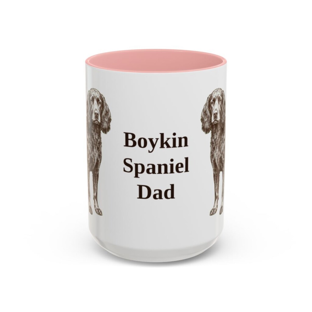 15oz Boykin Spaniel Dog Dad Mug, Vintage Sketch Coffee Mug, Dog Dad Gift