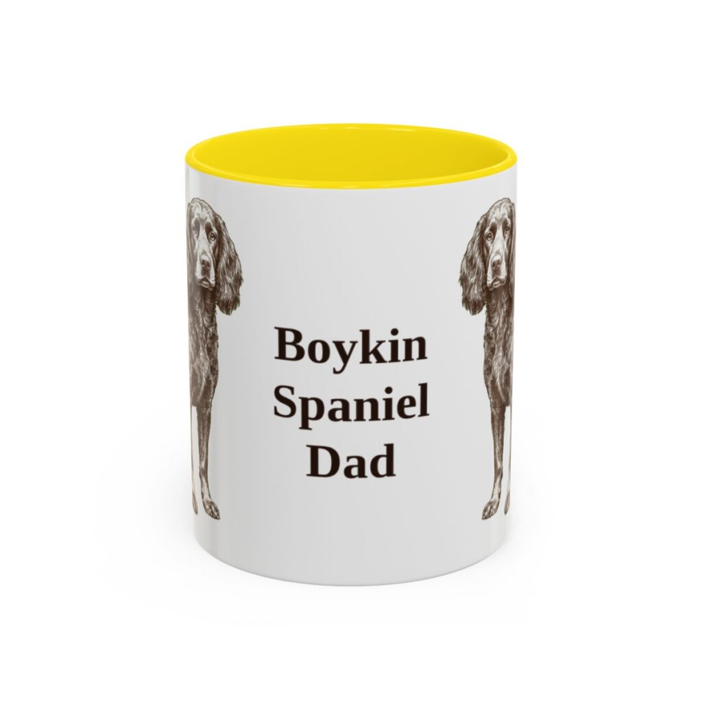 11oz Boykin Spaniel Dog Dad Mug, Vintage Sketch Coffee Mug, Dog Dad Gift