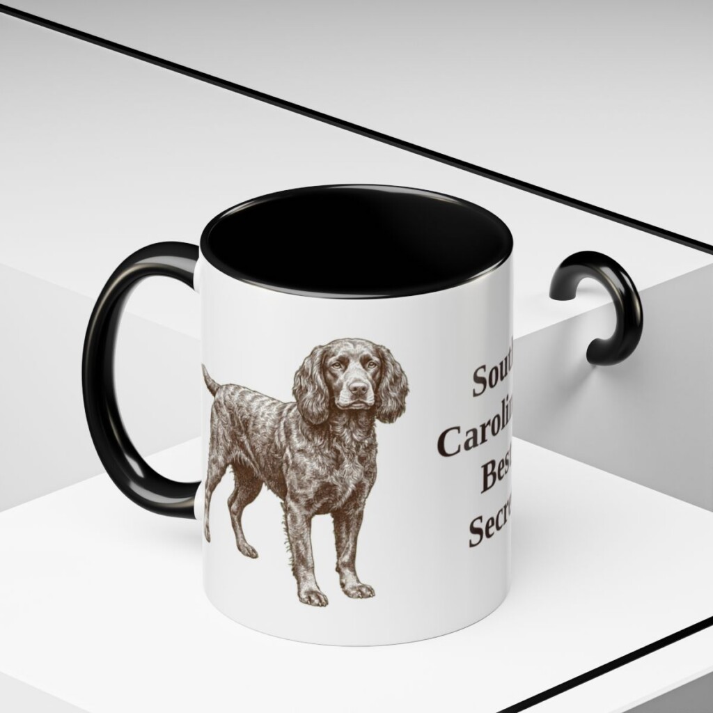 boykin-spaniel-mug-humor-black-context-2-1 11oz Funny Boykin Spaniel Mug, South Carolina's Best Secret, Vintage Dog Coffee Mug, Dog Lover Gift