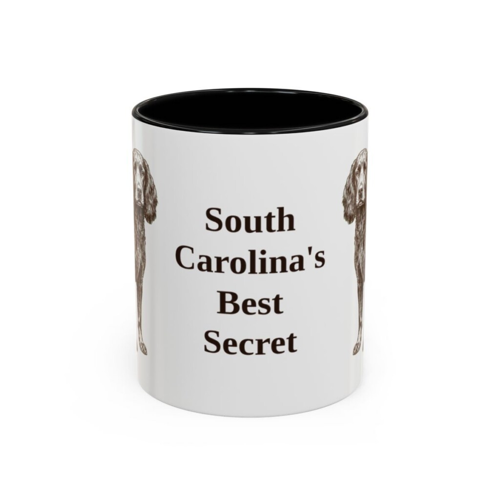 boykin-spaniel-mug-humor-black-front-1 11oz Funny Boykin Spaniel Mug, South Carolina's Best Secret, Vintage Dog Coffee Mug, Dog Lover Gift