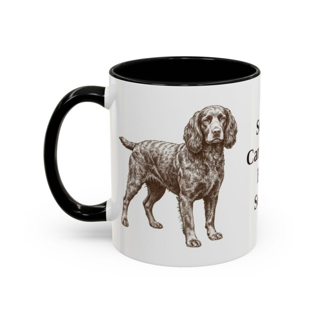 boykin-spaniel-mug-humor-black-left-1 11oz Funny Boykin Spaniel Mug, South Carolina's Best Secret, Vintage Dog Coffee Mug, Dog Lover Gift