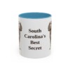 boykin-spaniel-mug-humor-light-blue-1 11oz Funny Boykin Spaniel Mug, South Carolina's Best Secret, Vintage Dog Coffee Mug, Dog Lover Gift