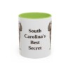boykin-spaniel-mug-humor-light-green-1 11oz Funny Boykin Spaniel Mug, South Carolina's Best Secret, Vintage Dog Coffee Mug, Dog Lover Gift